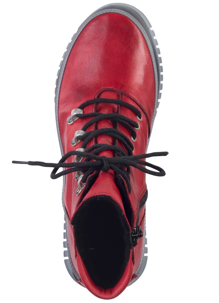 Gemini Schn&uuml;r-Bootie aus weichem Rind-Nappaleder 