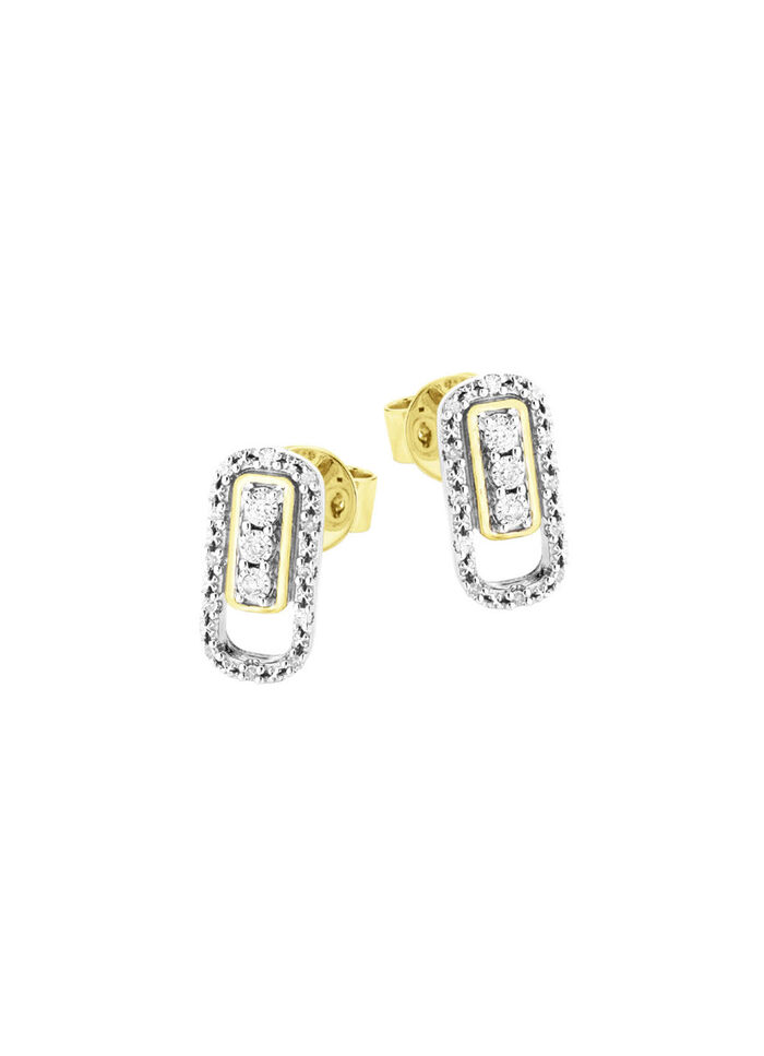 Schicke Ohrstecker mit Brillanten 