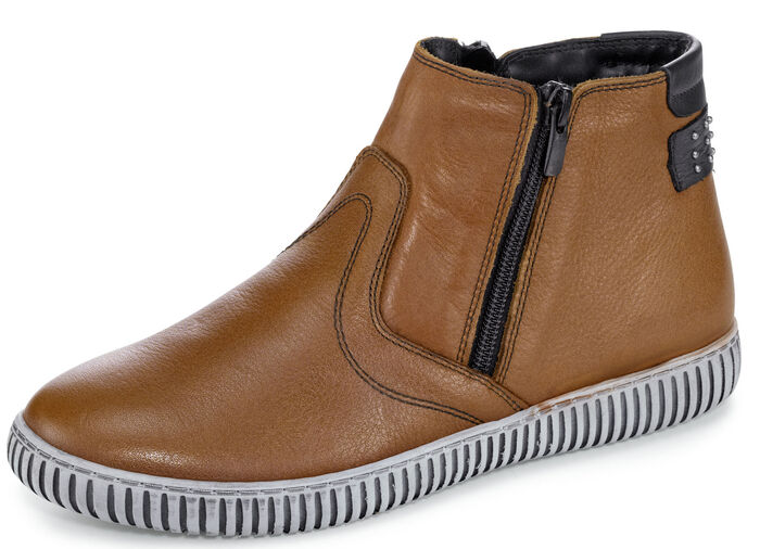 Gemini Stiefelette aus Rind-Nappaleder BRAUN