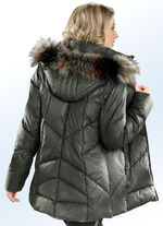 Jacke mit abnehmbarem Kunstpelz-Besatz 