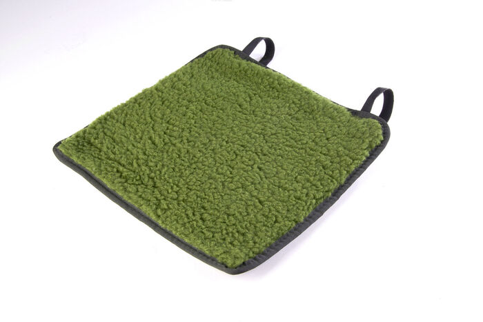 Aufrollbares Schurwoll-Sitzkissen 