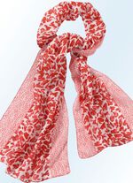 Schal mit modischem Raubtierfell-Dessin 