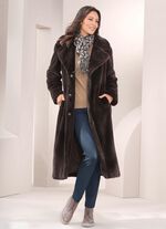 Mantel aus kuschelweichem Kunstpelz 