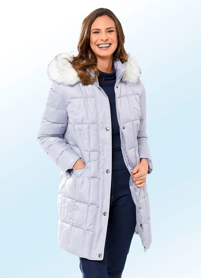 Kurzmantel mit abnehmbarer Kapuze 