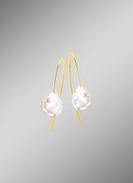 Ohrhacken mit Keshi-Perlen 