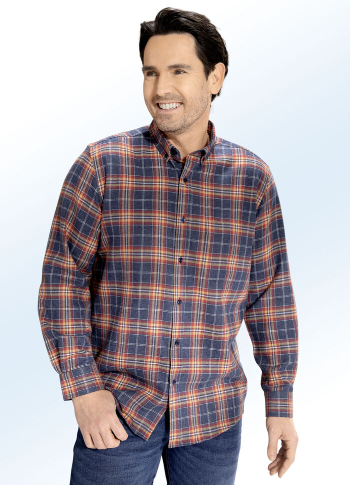 Tragangenehmes Hemd mit R&uuml;ckenpasse 