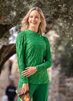 Shirt mit Stehkragen in 5 Farben GR&Uuml;N