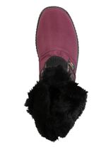 ELENA EDEN Stiefelette aus weichem Textilmaterial BORDEAUX