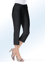 Soft-Stretch-Caprihose in 11 Farben SCHWARZ