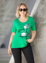 Shirt mit Flatlock-Naht in 2 Farben GR&Uuml;N