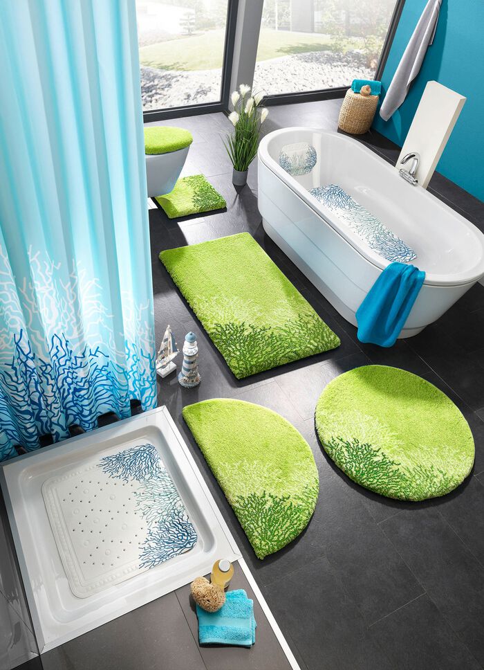 Badgarnitur von Grund, rutschhemmende R&uuml;ckseite GR&Uuml;N