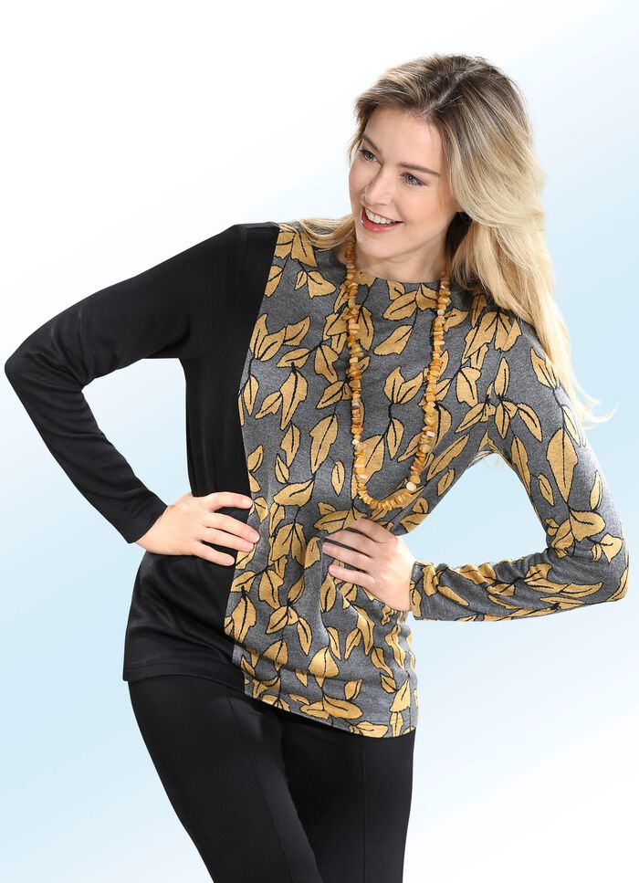 Pullover mit dekorativem Dessin 