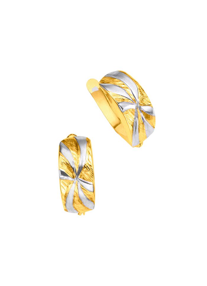 Klappcreolen in Bicolor 