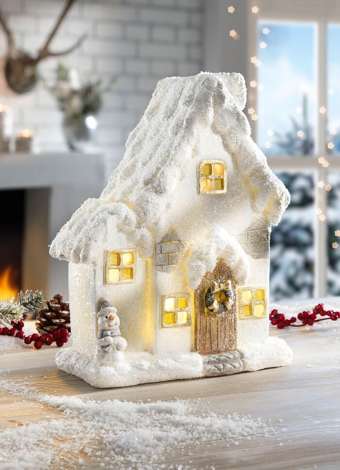 Beleuchtetes H&auml;uschen, batteriebetrieben 