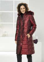 Mantel mit Kontrastpaspelierung 