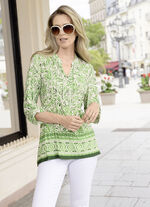 Shirt-Tunika mit Manschettenärmeln 