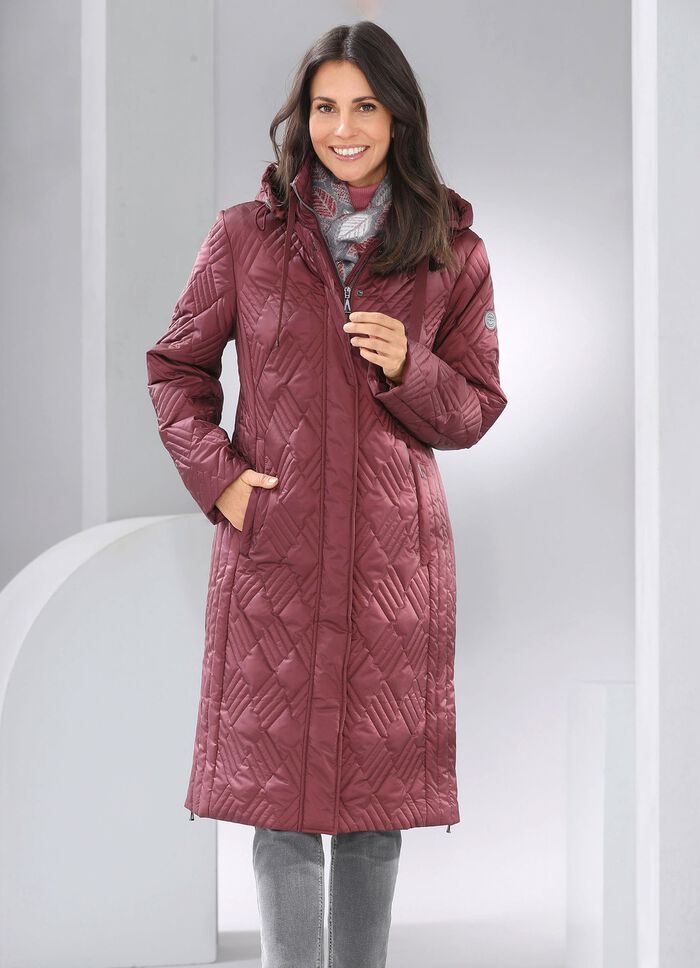 Mantel mit interessantem Stepp 