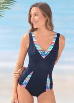 Sunmarin Badeanzug mit Eins&auml;tzen und Halbkorsage, bis Cup F 