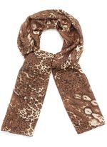 Schal mit Raubtierfell-Dessin 