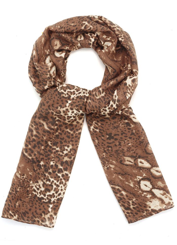 Schal mit Raubtierfell-Dessin 