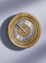 Wanduhr aus massivem Holz EICHE