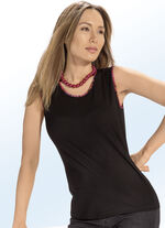 Charmantes Set, 2-teilig mit paspeliertem Rundhalsausschnitt 