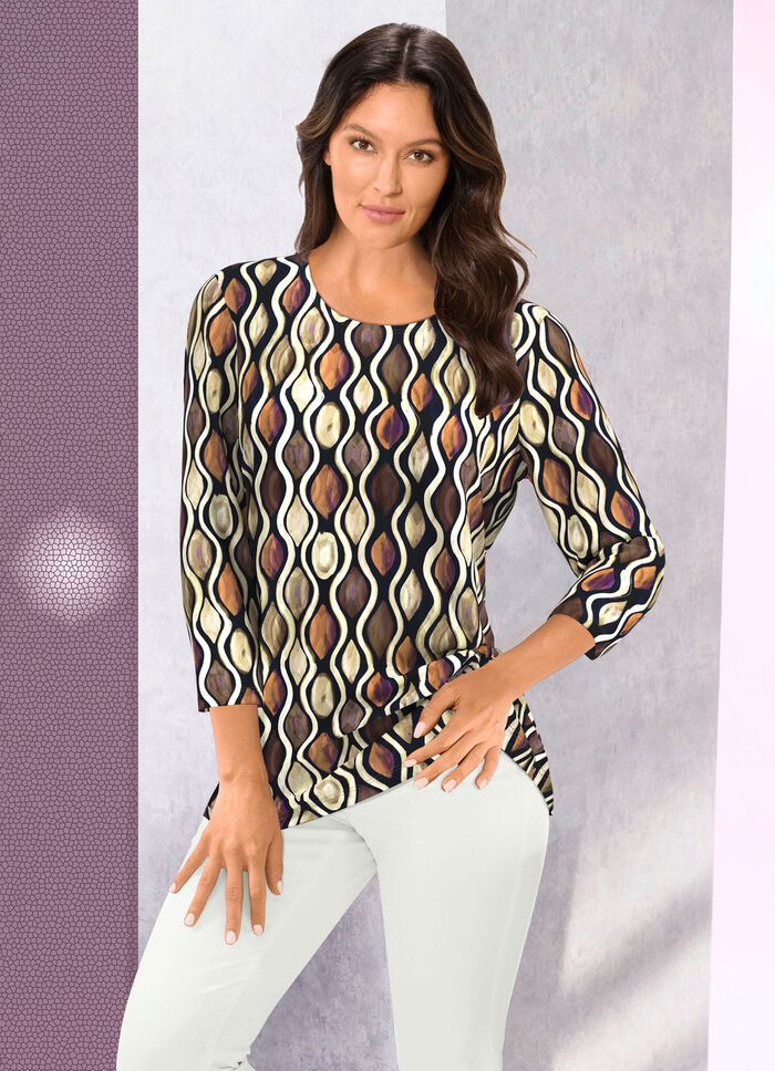 Shirt mit 3/4-langen &Auml;rmeln 