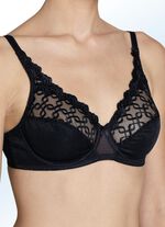 Triumph-Letizia B&uuml;gel-BH mit effektvoller Stickereispitze SCHWARZ