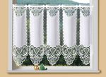 Kurzgardine aus Macram&eacute;-Spitze 