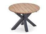 Runder Esstisch mit Auszug SCHWARZ-ASTEICHE
