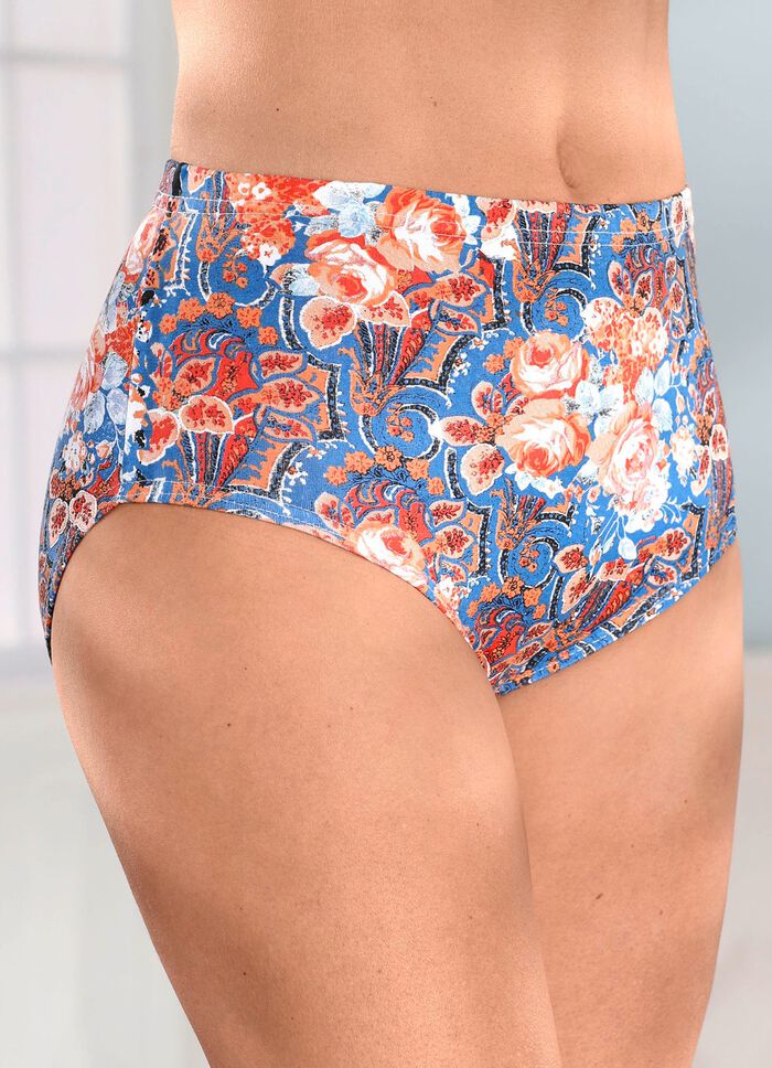 F&uuml;nferpack Slips mit buntem Druckdessin 