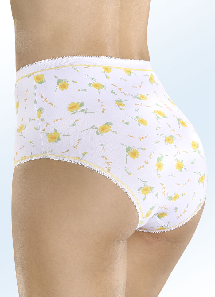 Viererpack Slips mit elastischen Abschl&uuml;ssen 