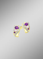 Ohrstecker mit Amethyst und Zirkonia 