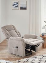 Gem&uuml;tlicher TV-Sessel mit Motor und Aufstehhilfe CREME