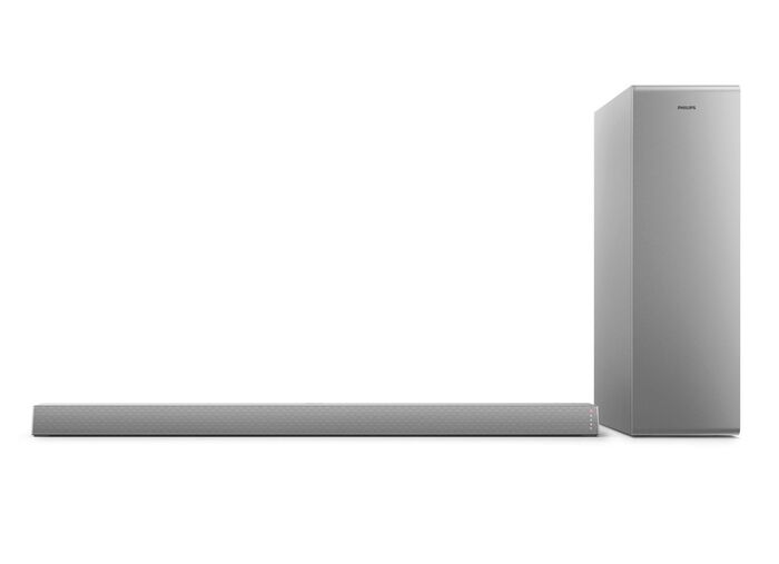 Philips 2.1 Soundbar mit kabellosem Subwoofer SILBER