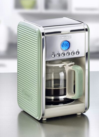 Ariete Kaffeemaschine mit Glaskanne und Dauerfilter 
