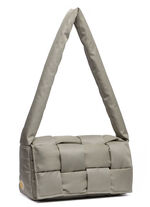 Collezione Alessandro Tasche aus zart glänzendem Textilmaterial TAUPE