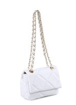 Laurina Tasche mit trendiger Steppung WEISS