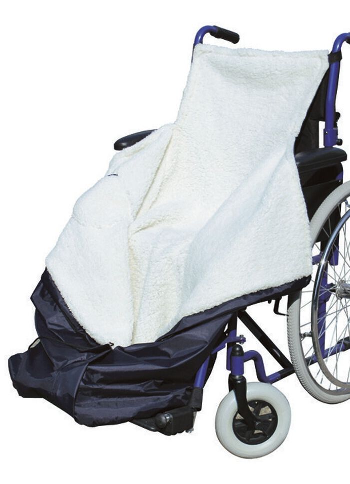 Rollstuhl-Wärmesack BLAU/WEISS