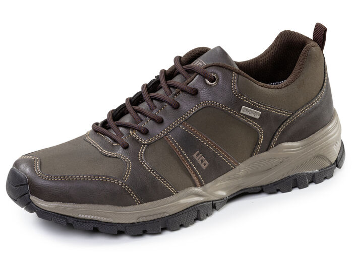 Atmungsaktive Herren-Schnürschuhe, mit Klimamembrane DUNKELBRAUN