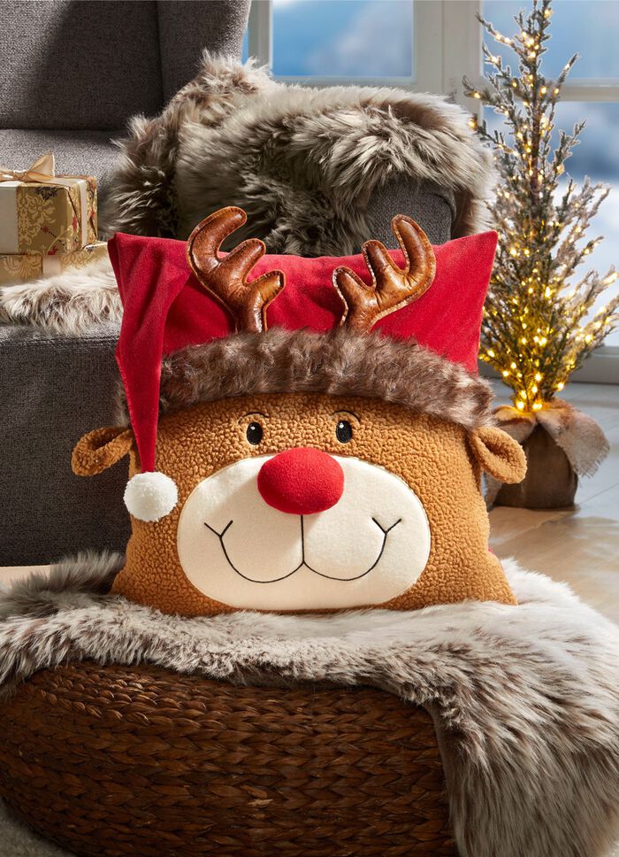 Kissenbezug mit Nikolausm&uuml;tze 