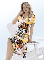 Kleid mit &uuml;berschnittenen &Auml;rmeln 