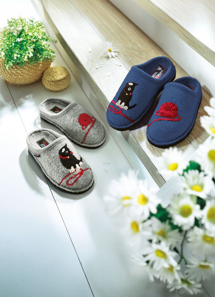 Haflinger-Hausschuhe Caty, aus hochwertiger Schurwolle 