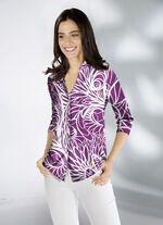 Shirtbluse mit farbbrillantem Druck 