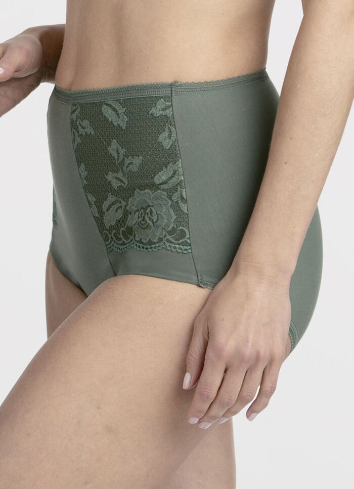 Miss Mary Miederhose mit Elastikspitze GR&Uuml;N