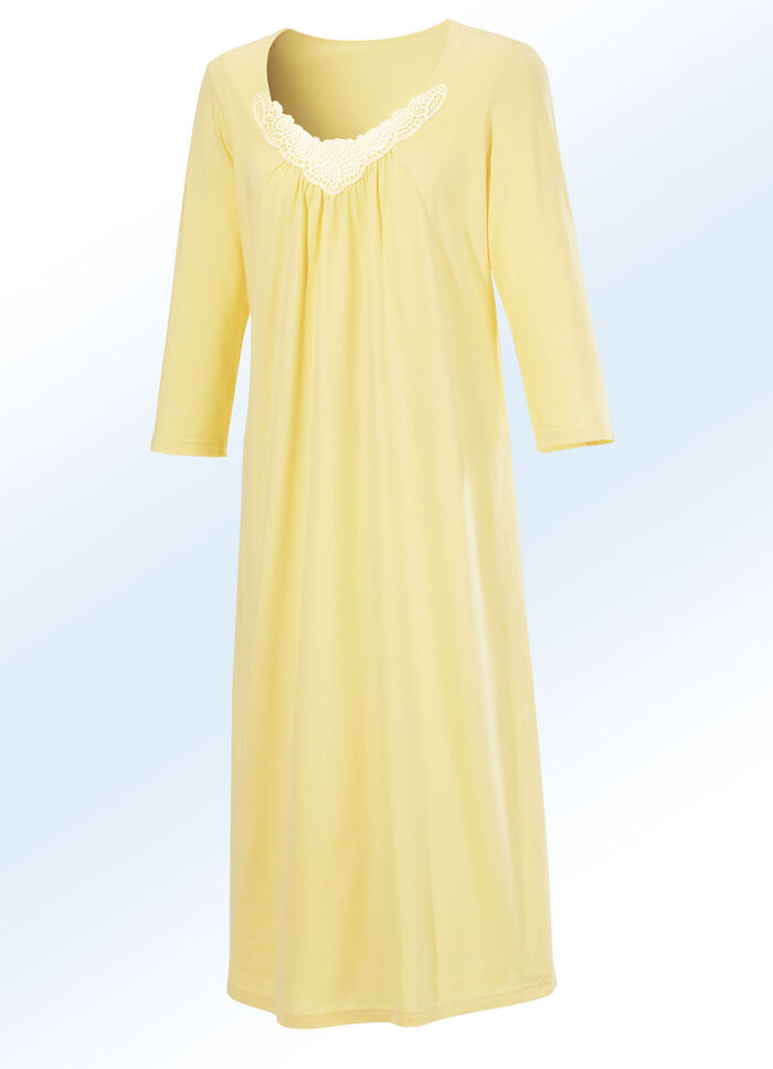 Dreierpack Nachthemden mit langen &Auml;rmeln 