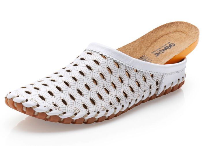 Gemini, sommerlicher Damen-Sabot, Weite G, mit herausnehmbarem Fu&szlig;bett 