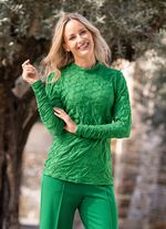 Shirt mit Stehkragen in 5 Farben GR&Uuml;N