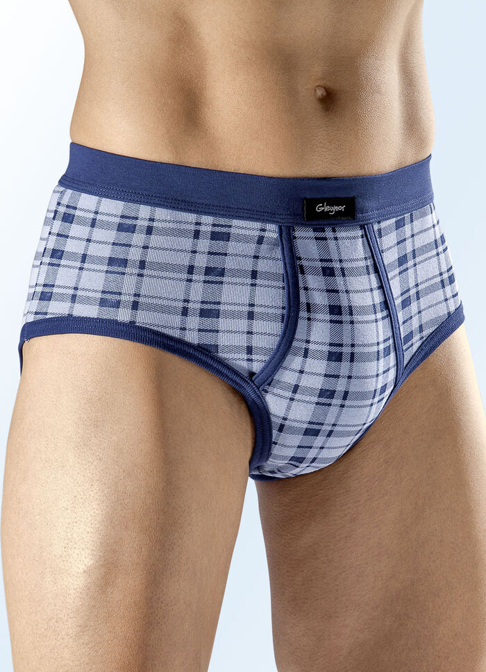 Sechserpack Slips mit Karodessin 