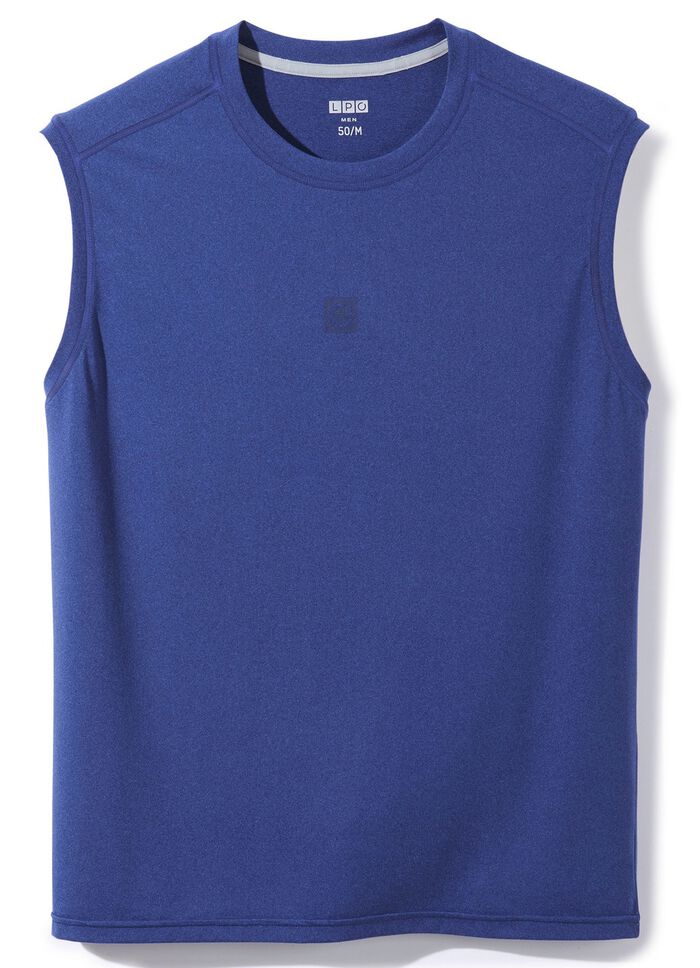 Achselshirt von &bdquo;LPO&ldquo; in 3 Farben MITTELBLAU MELIERT